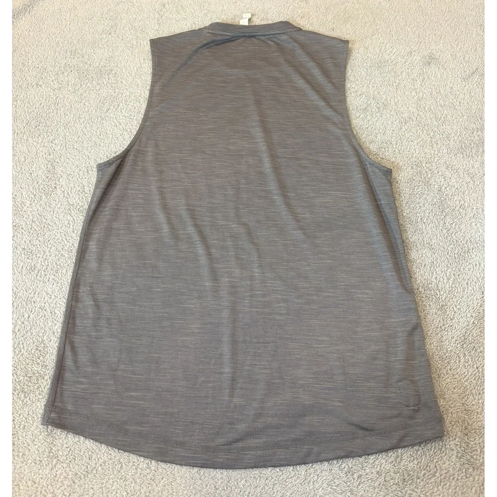 Vuori Mens Small Mesh Muscle Tank Gray V157 Sleeveless Shirt Performance Gym - Picture 8 of 11